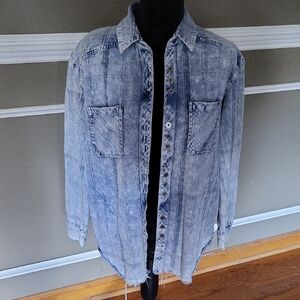 Vintage Havana Light Blue Denim Shirt